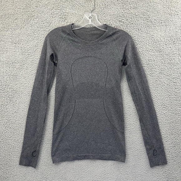 Lululemon Swiftly Tech Long Sleeve Crew Shirt‎ Gray Athletic Running Women's 4 - Picture 1 of 7
